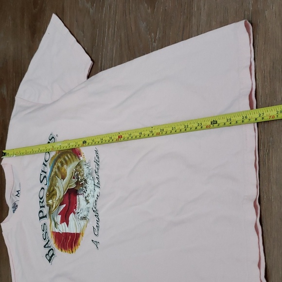 (M) Bass Pro Shops 100% Cotton Pastel Graphic Logo Oversized Fit Farm Fishing - Picture 4 of 6